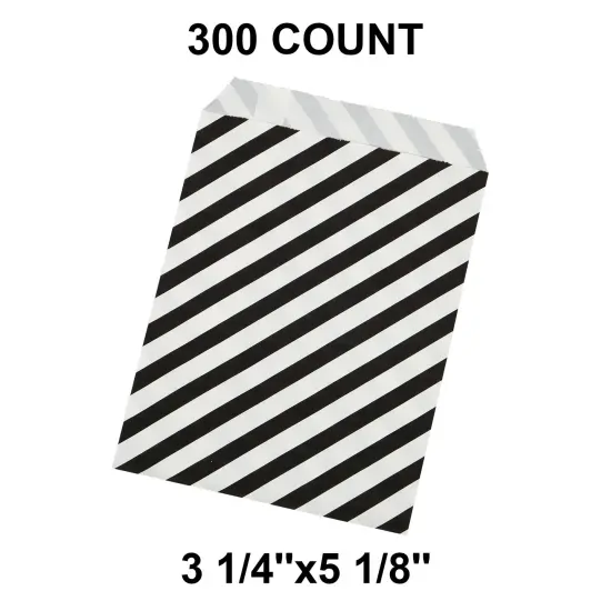 Diagonal Stripes Merchandise Bags 3 1/4" x 5 1/8" {1}