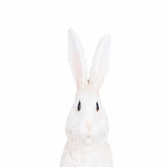 5.91" Easter Bunny Rabbit w/ Flower Floral Flower Basket Decorative Figure Figurine {3}