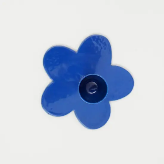 Floral Fusion Candle Holder, Blue {6}