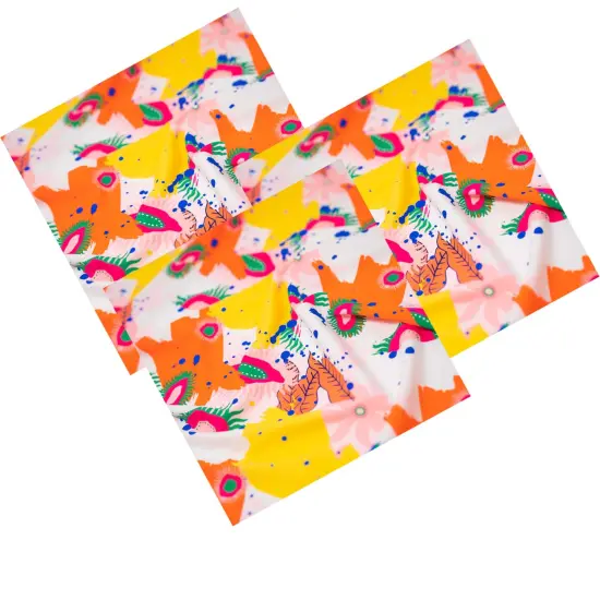 Anemone Garden Printed Spandex Fabric {4}