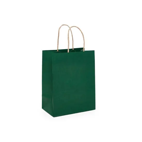 Compact Kraft Tinted Color Shopping Bag 6" x 3 1/4" x 8 3/8" {2}