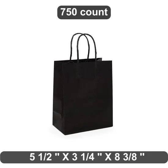 Extra-Large Kraft Shopping Bags 5.5" x 3.25" x 8.375" {1}