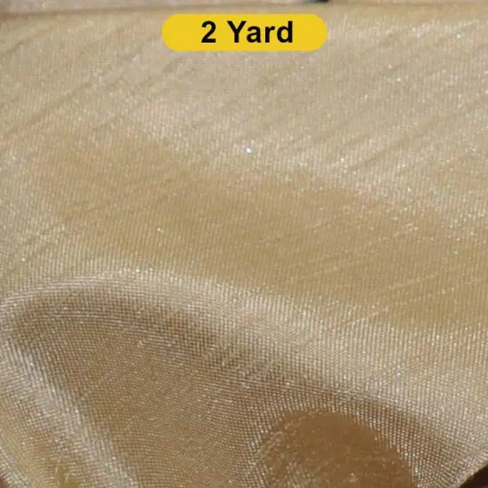 Shantung Satin Fabric 60" Reversible Satin Dupioni Silk Khaki {1}