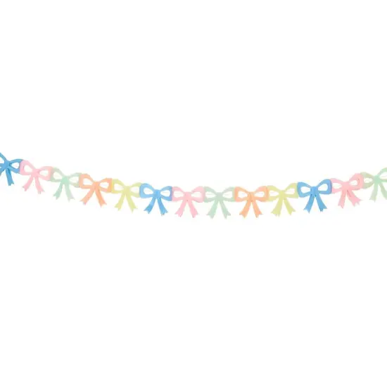 BOW TISSUE PAPER GARLAND {1}