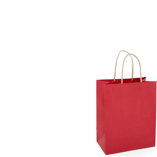 Modest Kraft Tinted Shopping Bags 5.5" x 3.25" x 8.375" {5}