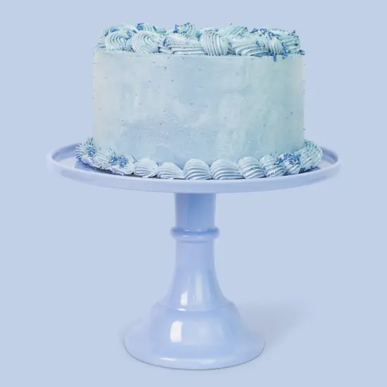 LARGE WEDGEWOOD BLUE MELAMINE CAKE STAND {5}