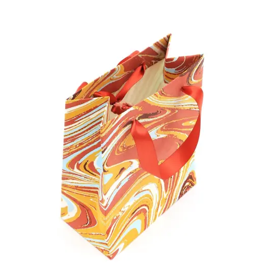 Small Gift Bag - Set of 5 - 8.5" X 6.5" Multi {4}