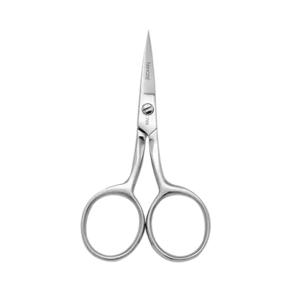 4" Straight Fine Point, Large Ring Scissors {1}