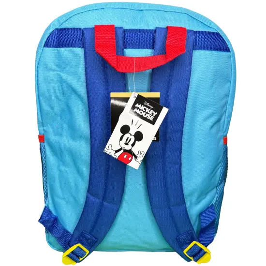 Disney Mickey Mouse 16" Blue School Backpack with a Large Front Pocket {5}