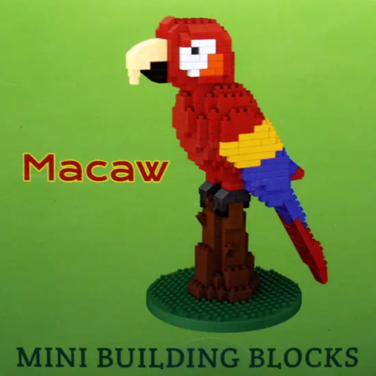 Mini Building Blocks - Macaw {4}