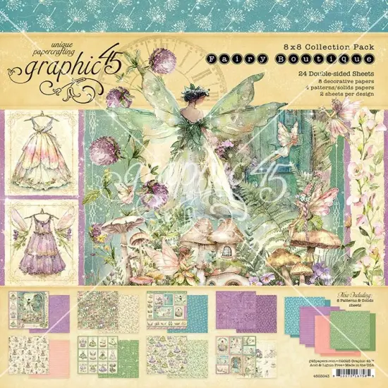 Graphic 45 Collection Pack 8"X8"-Fairy Boutique {1}