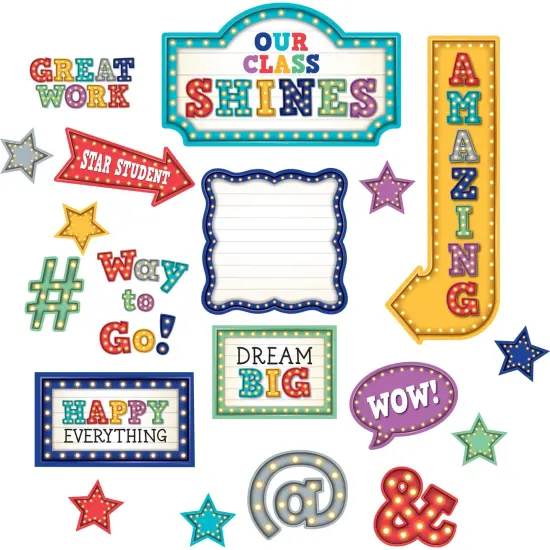 Marquee Our Class Shines Bulletin Board Set {1}