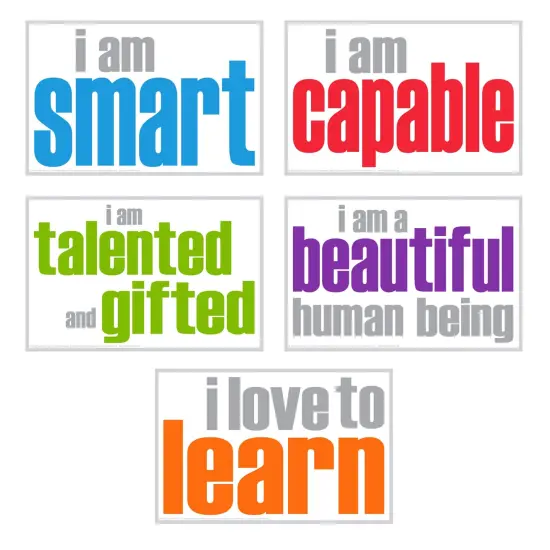Self-Esteem Posters, Pack of 5 {1}