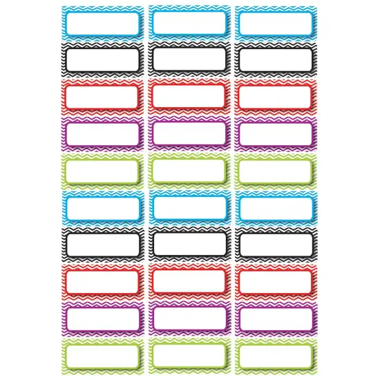 Die-Cut Magnetic Foam Color Chevron Labels/Nameplates, Pack of 30 {1}