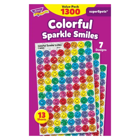 Colorful Sparkle Smiles superSpots&reg; Value Pack, 1300 ct {1}
