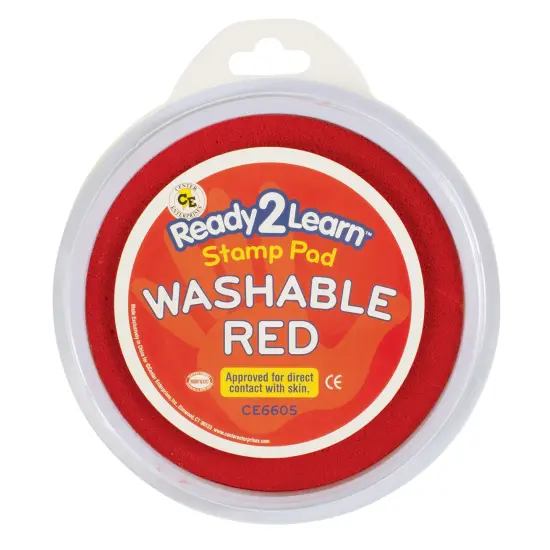 Jumbo Circular Washable Stamp Pad - Red - 5.75" dia. {1}