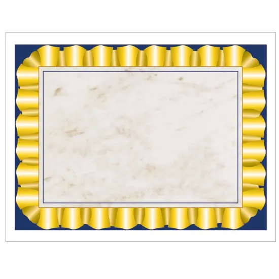 Gold Ribbon Border Paper, 8.5" x 11", Pack of 50 {1}