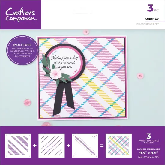 Crafter's Companion Stencil Set-Orkney {1}