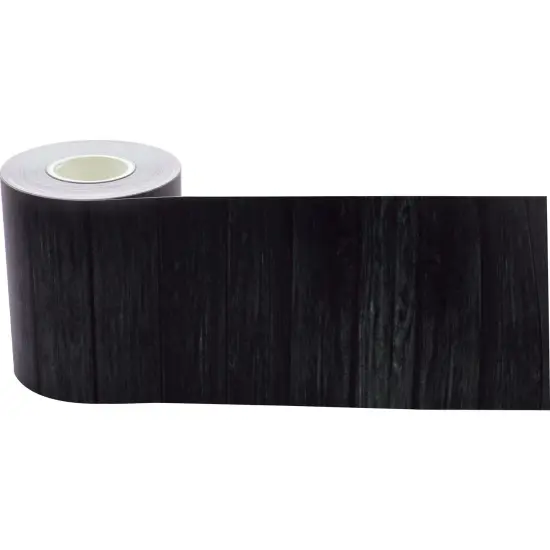 Black Wood Straight Rolled Border Trim, 50 Feet {1}