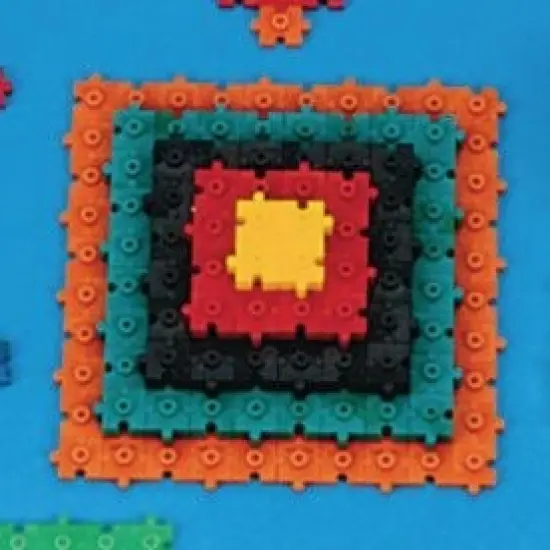 Color Quarks&trade; Construction STEAM Toy, Interlocking 3D Mini Puzzle Blocks {6}