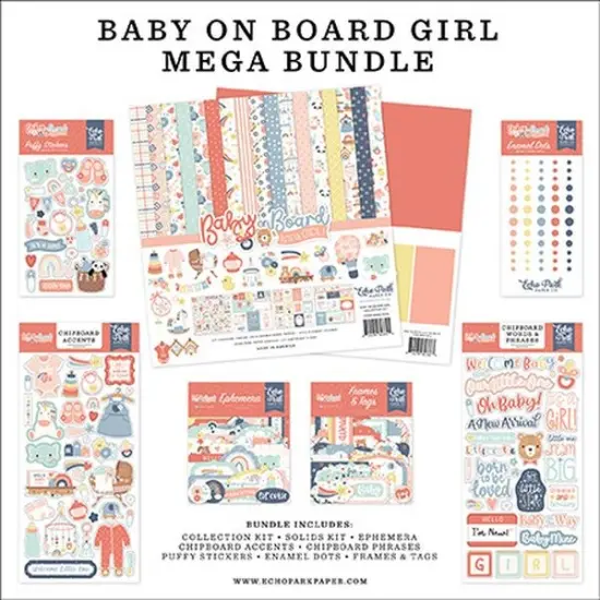 Echo Park Baby On Board - Girl Mega Bundle {1}