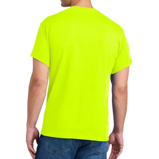 Gildan Dryblend Pocket T-Shirt, Multiple Colors Adult Short Sleeve Tees Safety green {2}