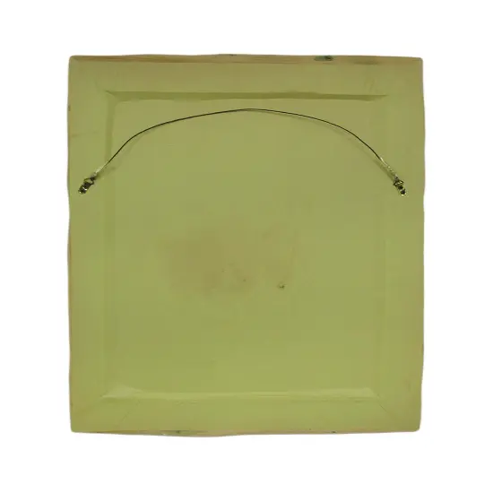 Hand Carved Pine Cones Rustic Wood Framed Wall Mirror 32 in. {4}