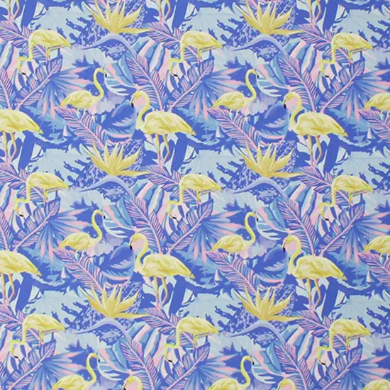 Pastel Flamingos and Palms Printed Spandex {7}