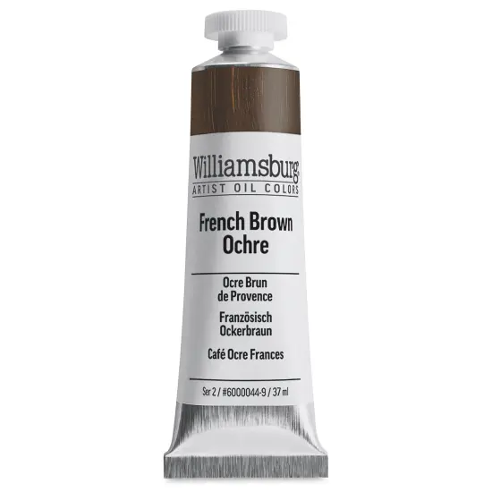 Williamsburg Handmade Oil Paint - French Brown Ochre, 37 ml tube {2}
