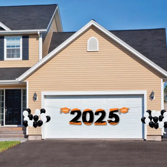 Big Dot of Happiness Orange Grad - Best is Yet to Come - Large Orange Graduation Party Decorations - 2025 - Outdoor Letter Banner {3}