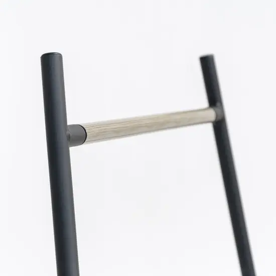 IRIS USA Free-Standing Clothing Rack, Metal Garment Rack, White, Black {5}