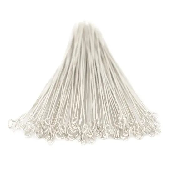 The Bead Chest Silver 21 Gauge 3 Inch Eye Pins (Approx 100 pieces) {3}