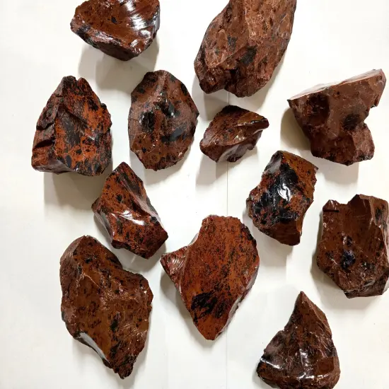 JUMBO Mahogany Obsidian Crystal Raw Stone Chunk for D&eacute;cor& Lapidary Crafts {6}