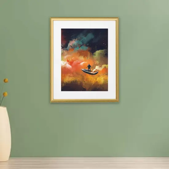 Gold Photo Frame, 16x20", Safe Front Protection, Modern Look {1}