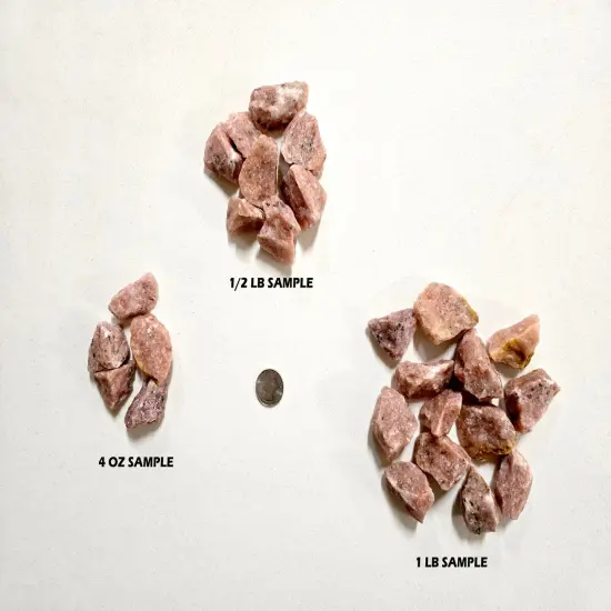 Strawberry Calcite Crystals Raw Rough Stones for Tumbling Vase Fillers and Crafts {4}