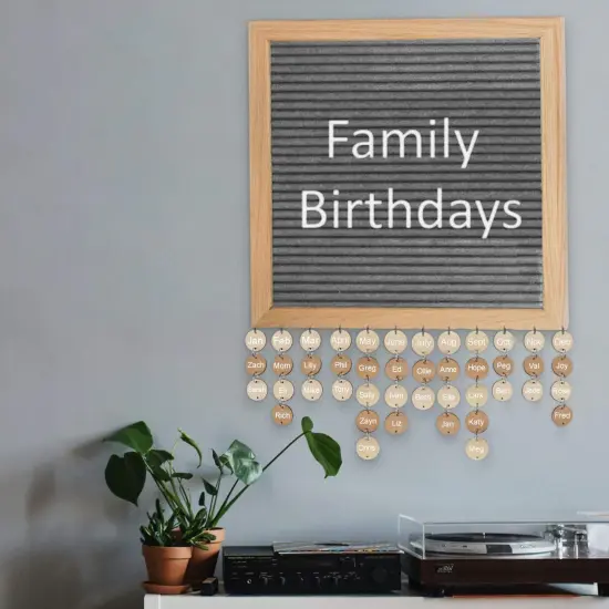 100 Wood Rounds and 100 Key Rings Wooden Circle Discs (1" Inch) {4}