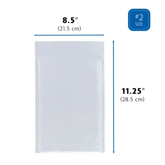 BAZIC Poly Bubble Mailer (#2) 8.5" x 11.25" (3/Pack) {2}