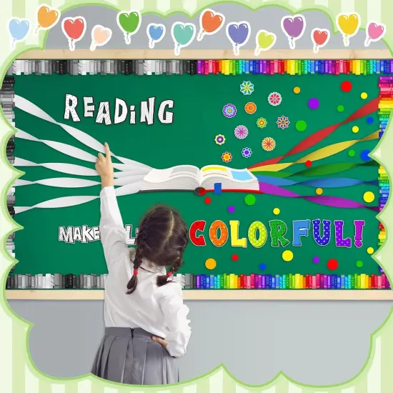 77 Pcs Reading Bulletin Board Decorations {2}