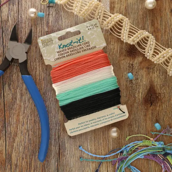 The Beadsmith Brazillian Waxed Cord Mix Ocean Dreams {2}