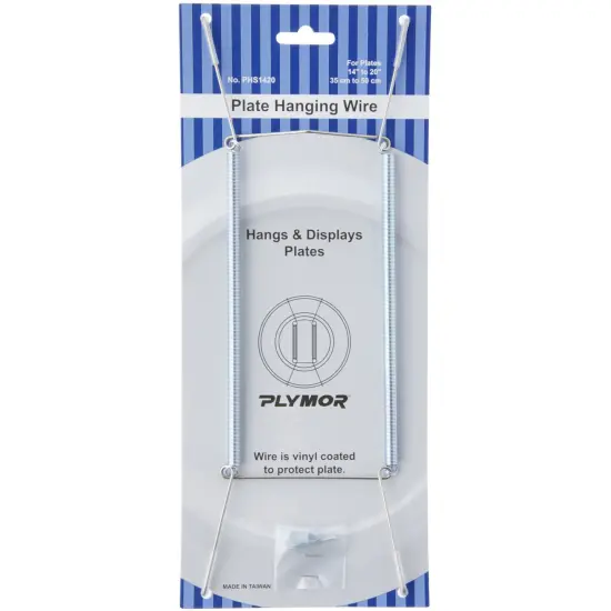 Plymor Stainless Steel Wall Mountable Plate Hanger, 11" H x 3.5" W x 0.5" D (For Plates 14" - 20") {1}