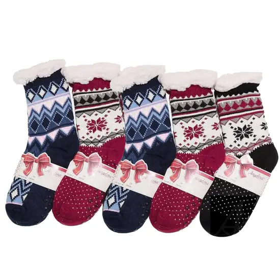 Snuggly Slipper Socks 1 Pair Assorted Color {3}