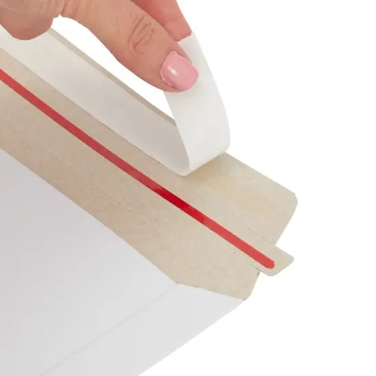 100-Pack Stay Flat Rigid Mailers 7 x 9 Inches with Self Adhesive Seal, Bulk White Cardboard Envelopes for Shipping Photo, Documents, Letters, Packaging Supplies {7}