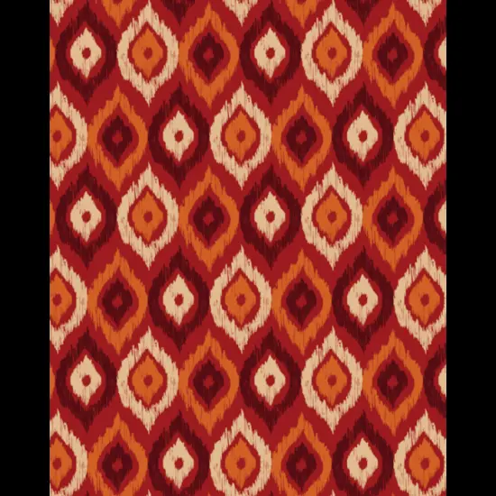 Heritage Rounds Orange Cotton Fabric | By the Yard | Sewing and Crafting | 44 inches wide {1}
