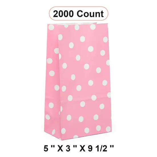 Dot Print Sos Food Bags 5'' x 3'' x 9 1/2'' Storage {1}