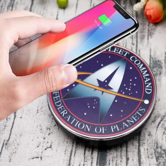 Star Trek Starfleet Command Qi Wireless Charger {5}