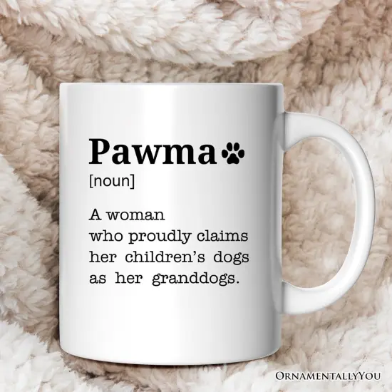 Pawma Definition Mug, Funny Dog Lovers Mom Gift {1}