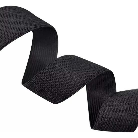 Kitcheniva 1" x 12 Yard Elastic Band Stretch Strap Elastic Cord For Sewing Craft Black {9}