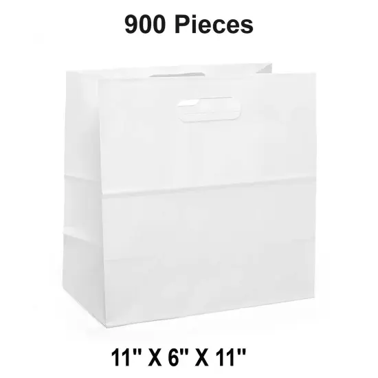 Die-Cut Handle Economy Paper Bags 11" x 6" x 11" {1}