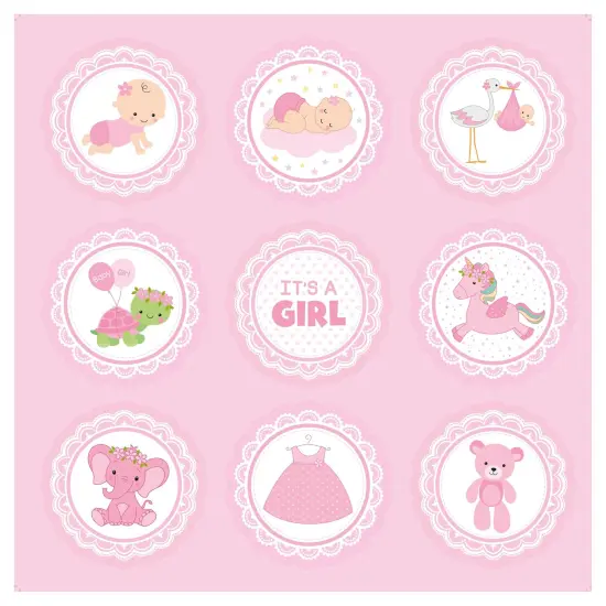 Pack of 3 - Little Birdie Little Miracle Cardstock Pack 12"X12" 12/Pkg-Baby Girl {7}