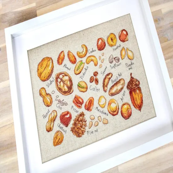 Nuts & seeds B1165L Counted Cross-Stitch Kit {3}